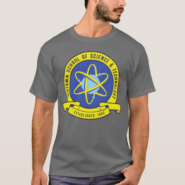 T-shirt École d'amis des sciences et de la technologie (Devant)