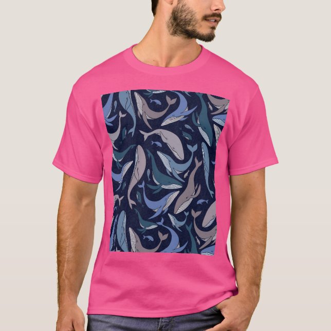 T-shirt École De Baleines (Devant)