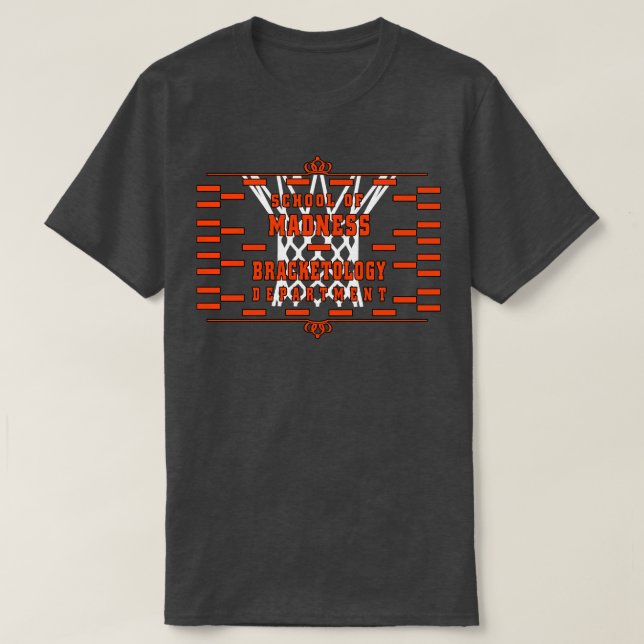 T-shirt École de basket-ball de la folie Département de Br (Design devant)