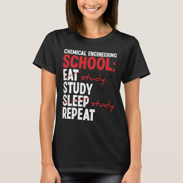 T-shirt École de chimie (Devant)