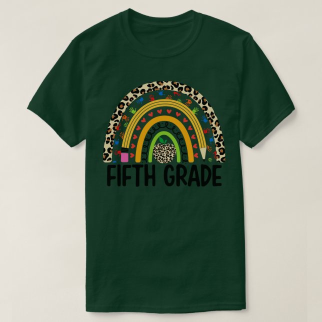 T-shirt école de cinquième année (Design devant)