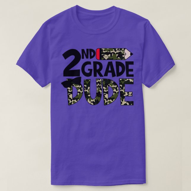 T-shirt école de dude 2e année (Design devant)