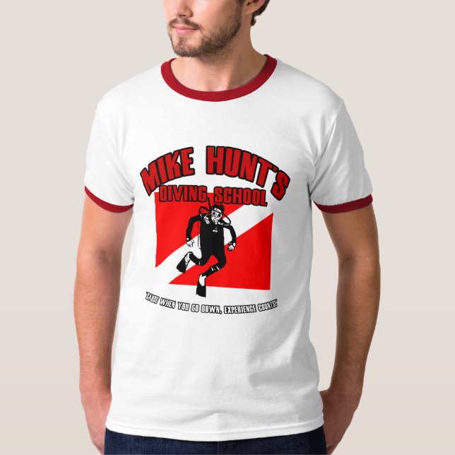 T-shirt École de la plongée de la chasse à Mike (Devant)