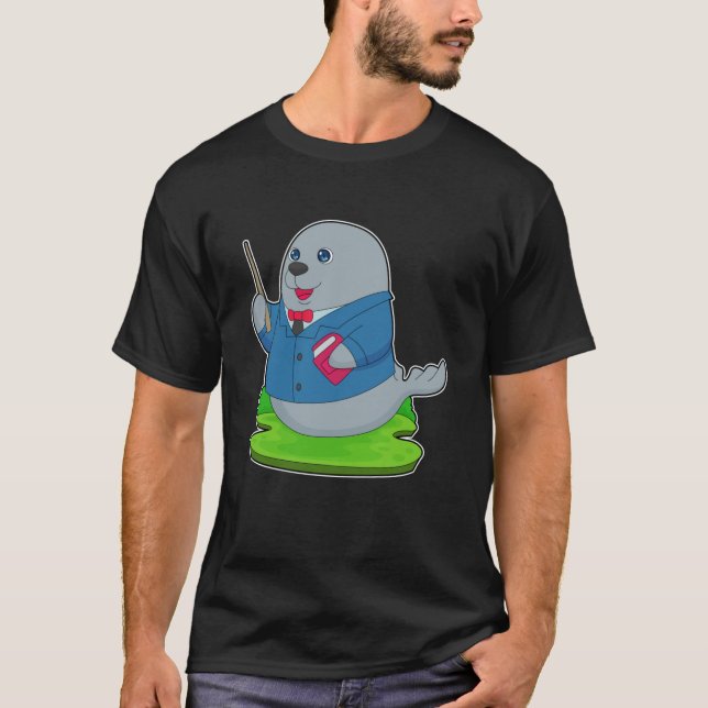 T-shirt École de livre de Sealeacher amis (Devant)