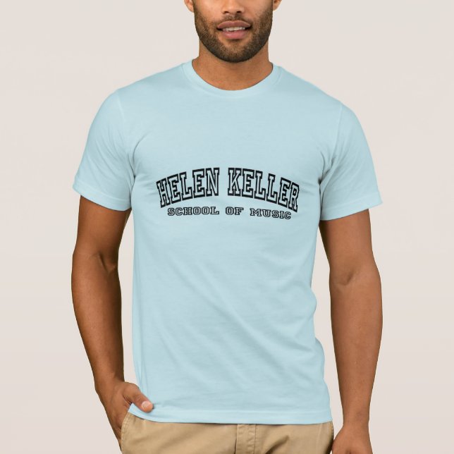 T-shirt École de musique de Helen Keller - chemise virile (Devant)