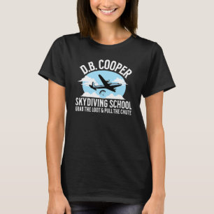T-shirt École de parachutisme D B Cooper Parodie Attrapez 