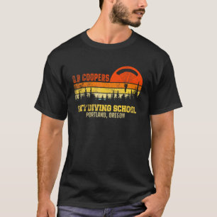 T-shirt École de parachutisme de D B Coopers Portland Vint