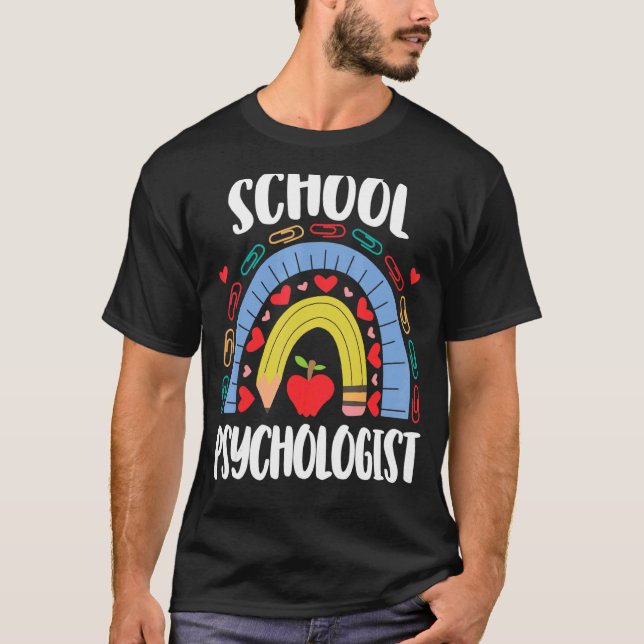 T-shirt École de psychologue Rainbow Acedamic (Devant)