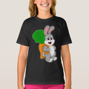 T-shirt École de sac à dos pour élèves de lapin