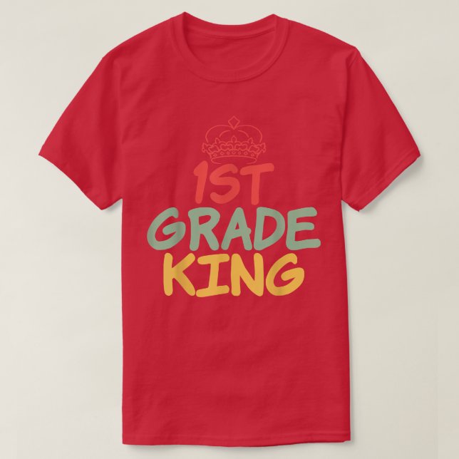 T-shirt école d'enseignement de 1ère année King (Design devant)