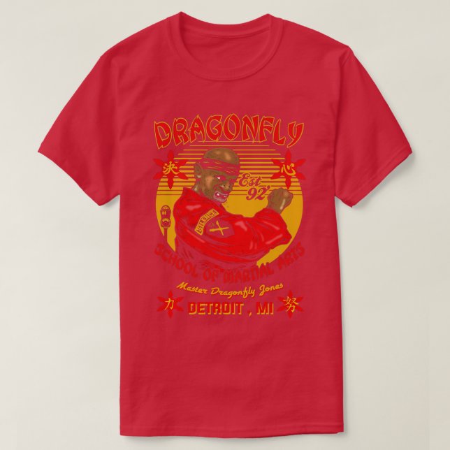 T-SHIRT ÉCOLE DES ARTS MARTIAUX NOIR (Design devant)