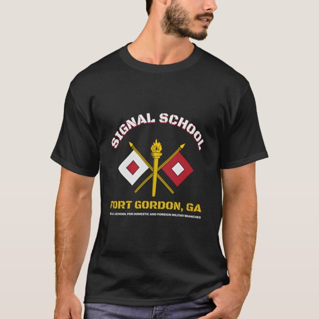 T-shirt École des transmissions de Fort Gordon (Devant)