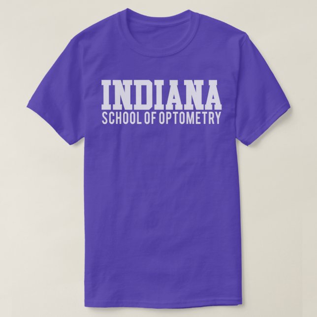 T-shirt École d'optométrie de l'Indiana (Design devant)