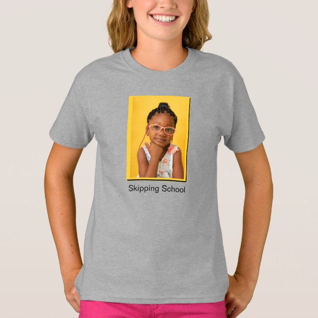 T-shirt  École Drôle École à la maison  (Devant)