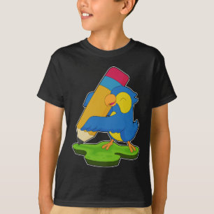 T-shirt École du crayon de pupille de perroquet