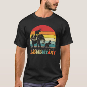 T-shirt École Élémentaire Éléphant Drôle Professeur Rentré