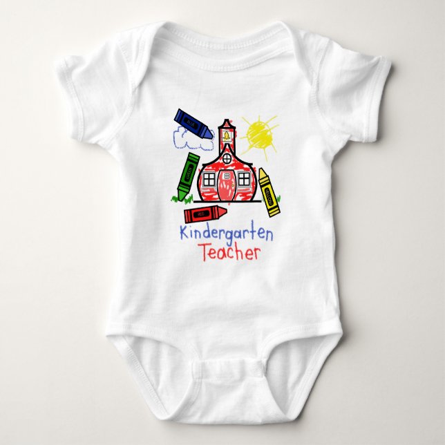 T-shirt École et crayon de chemise de l'institutrice (Devant)