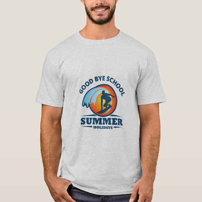 T-shirt École Hello Summer Beach (Devant)