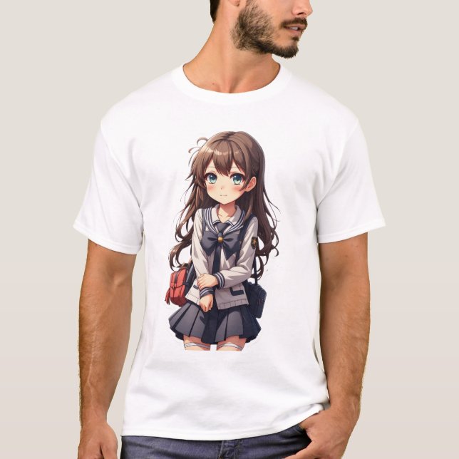 T-shirt École japonaise d'Anime (Devant)