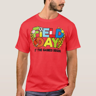 T-shirt École Jour Enseignant Laisser Les Jeux Commencer L