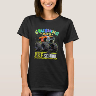 T-shirt École maternelle Kids Crush camion monstre retour