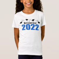 École Med Grad 2022 Casquettes Et Diplômes (Bleu)