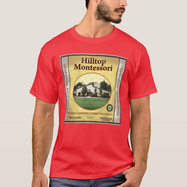 T-shirt École Montessori MT Laurel Hilltop (Devant)
