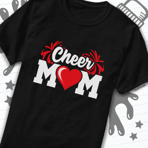 T-shirt École Pom-pom girl Squad Sports Fier Cheer Maman