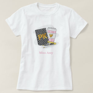 T-shirt Ecole Pré K Black Personnalisé