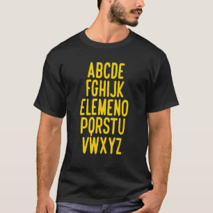 T-shirt École primaire ABC Alphabet Elemeno Professeur