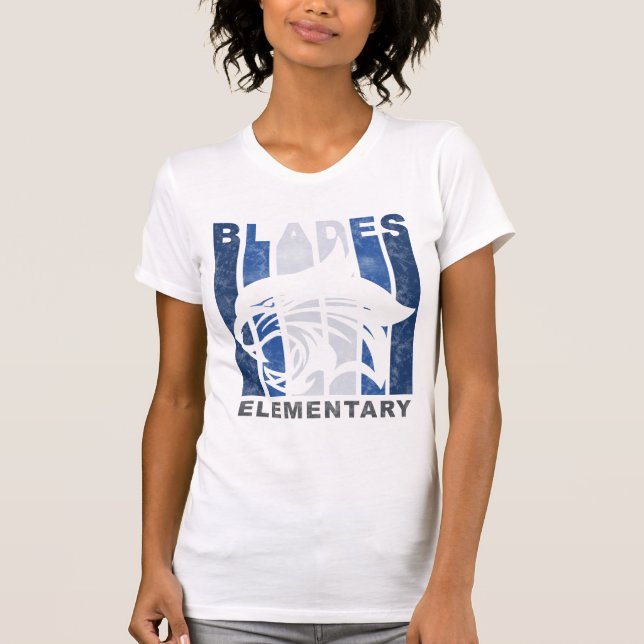 T-shirt École primaire de Blades Retro (Devant)