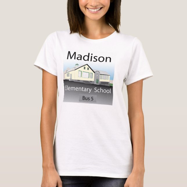 T-shirt École primaire de Madison (Devant)