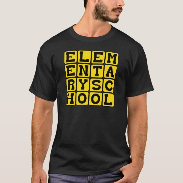T-shirt École primaire, école élémentaire (Devant)