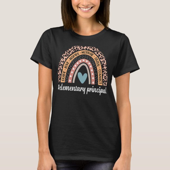 T-shirt École Primaire Principal 100e Jour De L'École Te (Devant)