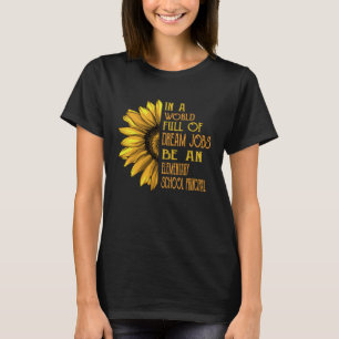 T-shirt École primaire Sunflower Principal