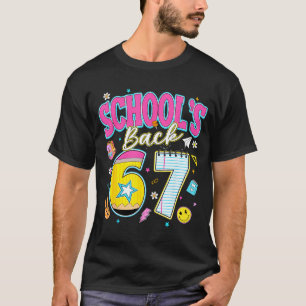 T-shirt École rayée retour 67 six sept retour à l'école