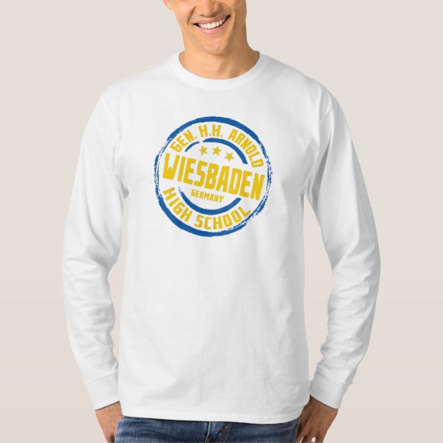 T-shirt École secondaire Gen HH Arnold Bleu et Or (Devant)