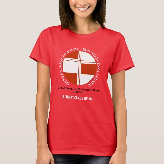 T-shirt École Secondaire St Bartholomew (Devant)