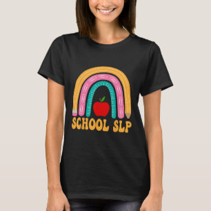 T-shirt École Slp Crayon Arc-En-Ciel Femmes Byck À L'école