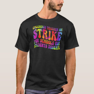 T-shirt École super Columbus Ohio Enseignants Grève OH Tea