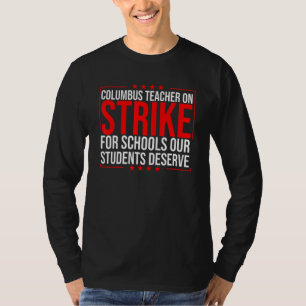 T-shirt École super Columbus Ohio Enseignants Grève OH Tea