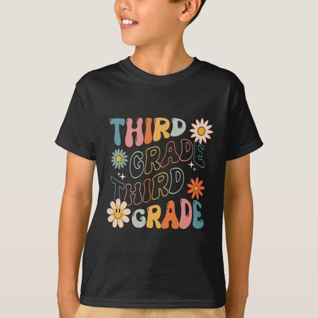 T-shirt École Super Retourner À L'École Équipe Enseignant  (Devant)