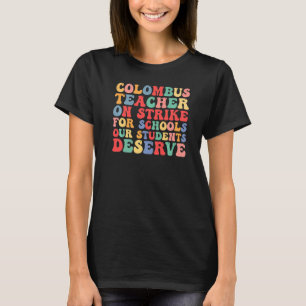 T-shirt Écoles Columbus Retro Columbus Ohio Grève des ense