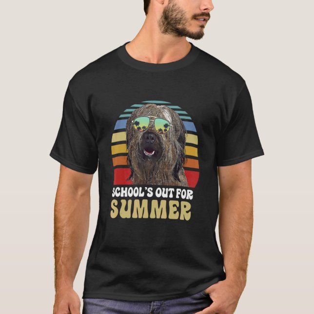 T-shirt Écoles Pour Enseignant Chien De Briard D'Été (Devant)