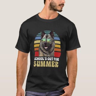 T-shirt Écoles pour été norvégien Elkhound Dog Teac