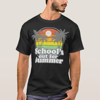 T-shirt Écoles Vintage Out pour l'été Bon dernier jour de 