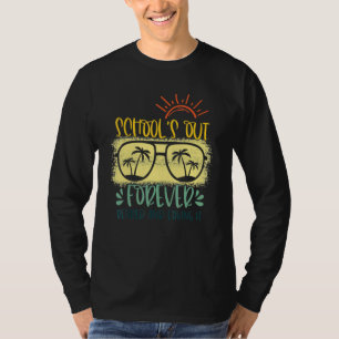 T-shirt Écoles vintages Sorties Pour Toujours Retraitées E