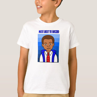 T-shirt Écolier d'Afro-américain très probablement à