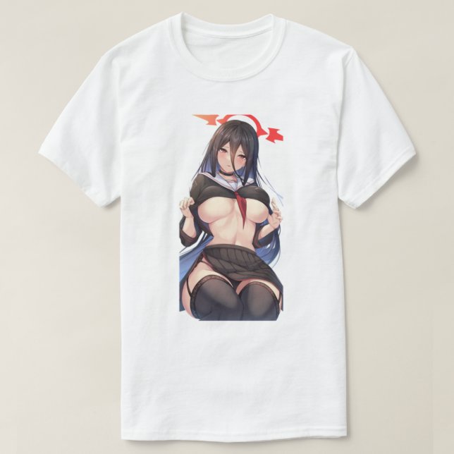 T-shirt Écolière Ecchi XXX (Design devant)