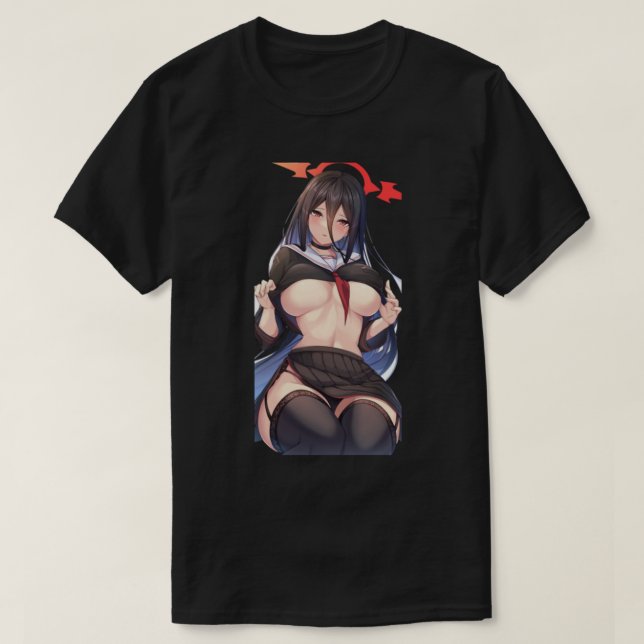 T-shirt Écolière Ecchi XXX (Design devant)